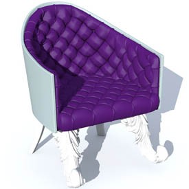 Classic armchair 2 3D Object | FREE Artlantis Objects Download